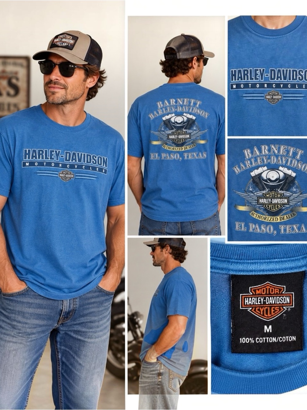 Harley Davidson T Shirt Medium Barnett El Paso Texas